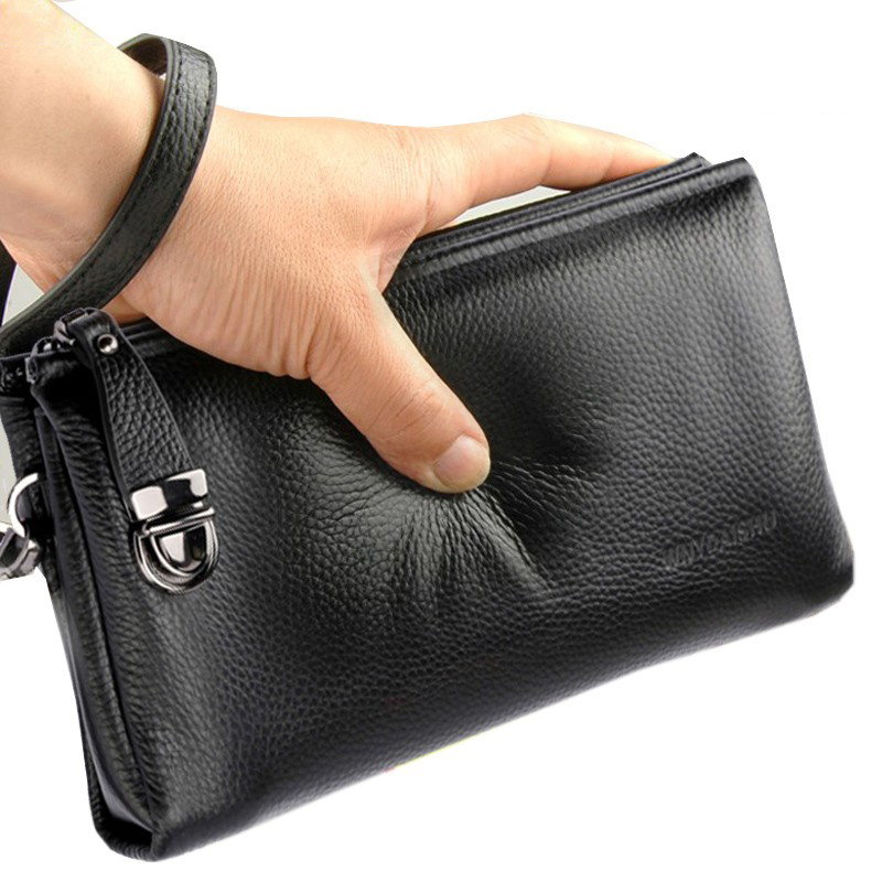 2025 Hand Bag Men Real Cowhide - Leather Wallet Men recension och pris