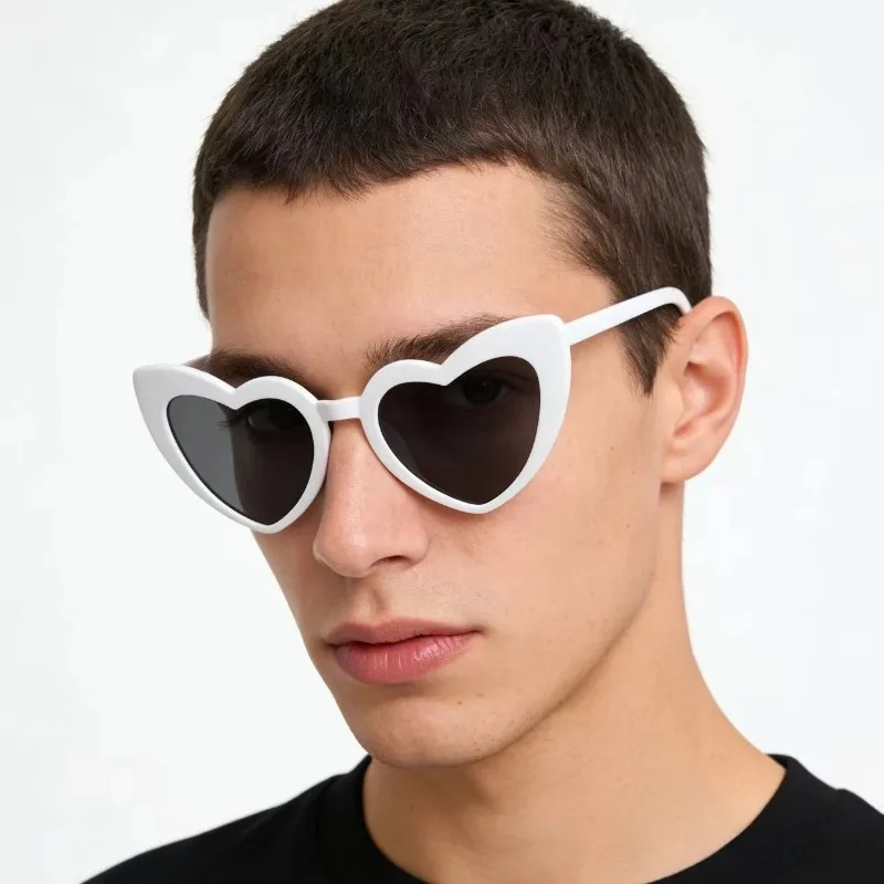 Cartoon White Heart Sunglasses - Sunglasses Uv400 recension och pris